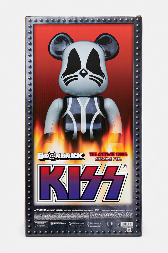 Obývacia izba a spálňa Dekoračná figúrka Medicom Toy Be@rbrick KISS Catman Chrome Ver. 1000% KISS.Catman.1000 sivá