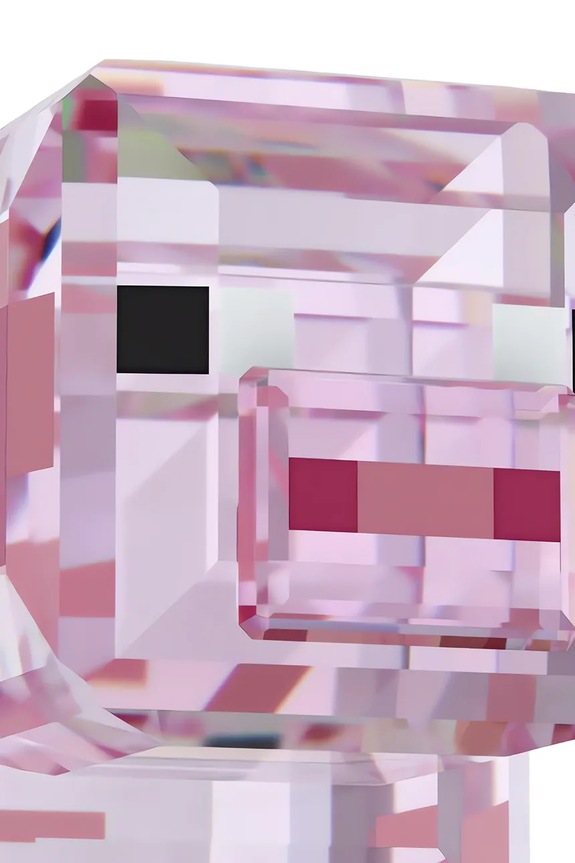 Swarovski figurină decorativă MINECRAFT roz 5701273