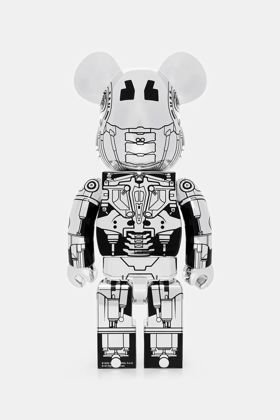 Dekoračná figúrka Medicom Toy Be@rbrick Endoskeleton (T2 Ver.) 400% ENDOSKELETON.T2Ver strieborná AW25