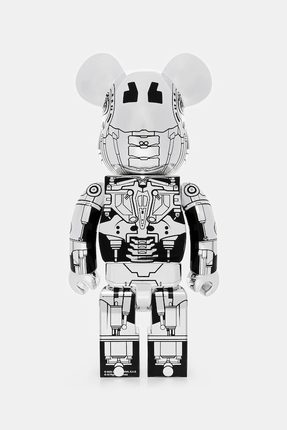 Dekoračná figúrka Medicom Toy Be@rbrick Endoskeleton (T2 Ver.) 400% ENDOSKELETON.T2Ver strieborná AW25