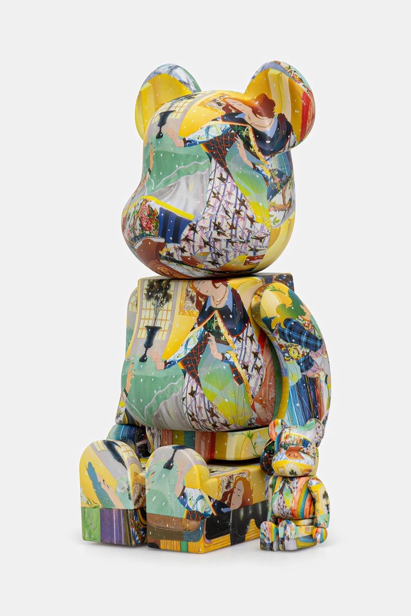 Obývacia izba a spálňa Dekoračná figúrka Medicom Toy Be@rbrick Tomokazu Matsuyama 100% & 400% TOMOKAZU.MATSUYAMA.100. čierna