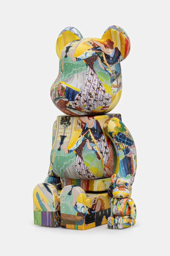 Obývacia izba a spálňa Dekoračná figúrka Medicom Toy Be@rbrick Tomokazu Matsuyama 100% & 400% TOMOKAZU.MATSUYAMA.100. čierna