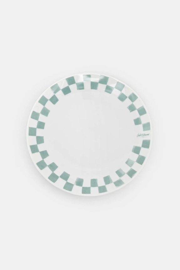Talíř Café Kitsuné Checkerboard Porcelain Desert Plate bílá PU08102O0010
