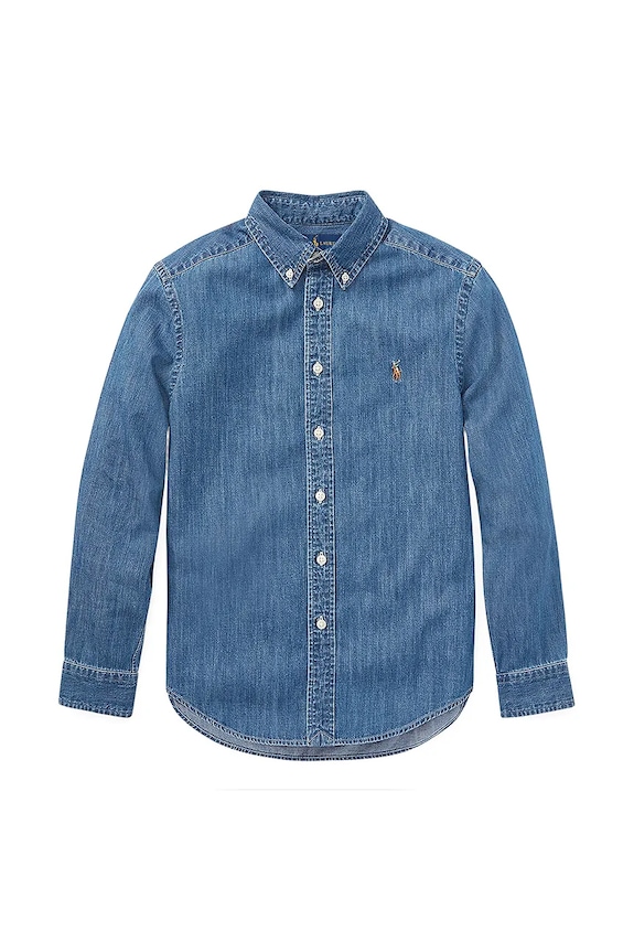Košeľa Polo Ralph Lauren 323713843001 modrá AW25