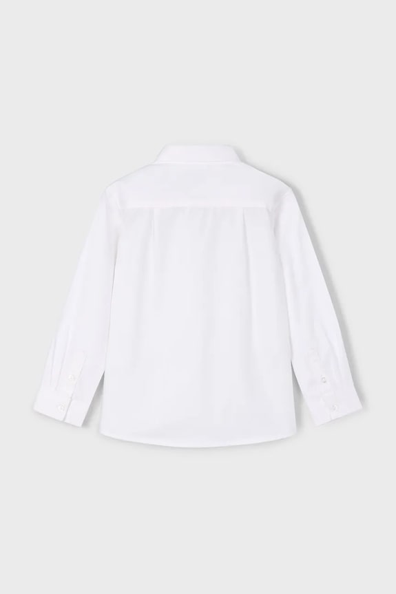 Mayoral koszula bawełniana dziecięca 146.5A.Mini.9BYA biały AW25