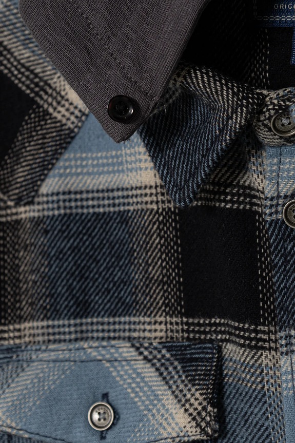Αγορίστικα Παιδικό βαμβακερό πουκάμισο Guess L5BH05.WGLM0.9BYA μπλε