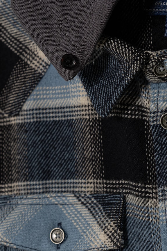 Αγορίστικα Παιδικό βαμβακερό πουκάμισο Guess L5BH05.WGLM0.9BYA μπλε