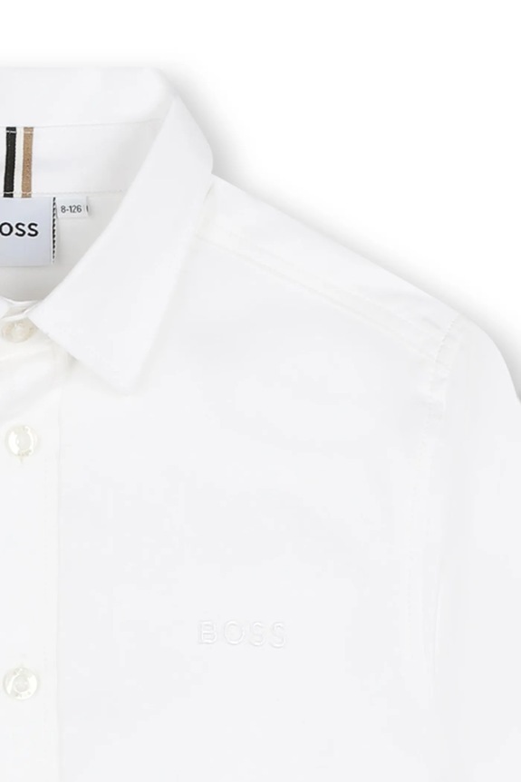 BOSS koszula bawełniana dziecięca biały J52675.102.108