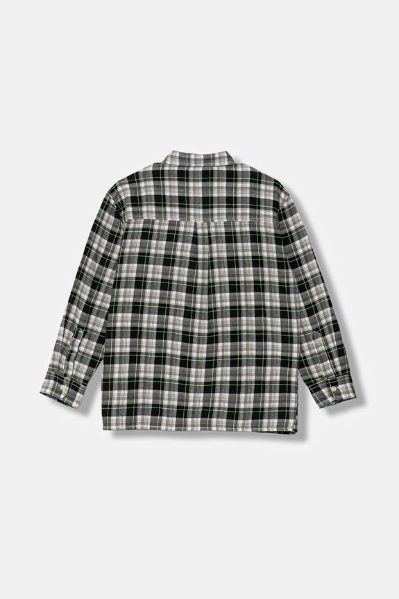 Παιδικό βαμβακερό πουκάμισο United Colors of Benetton 5LQHCQ04B.G.seasonal μαύρο AW25