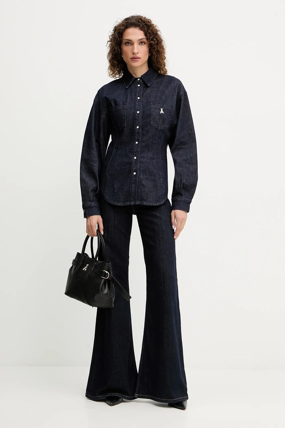 Patrizia Pepe koszula jeansowa 8C0795.D113 granatowy AW25