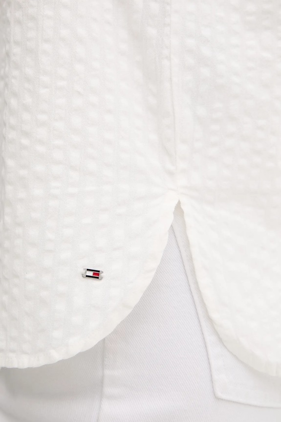 Tommy Hilfiger cămașă din bumbac WW0WW46805 bej