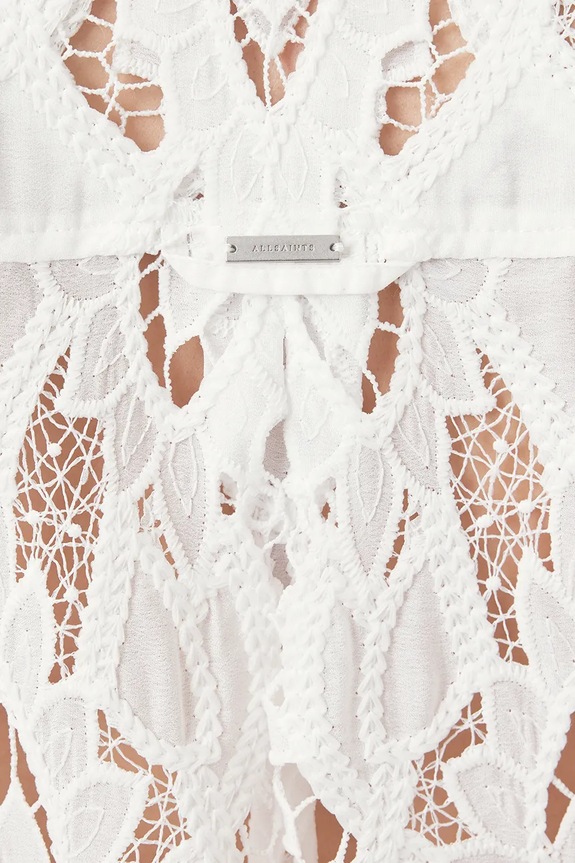 Košile AllSaints CHARLI bílá W098PC