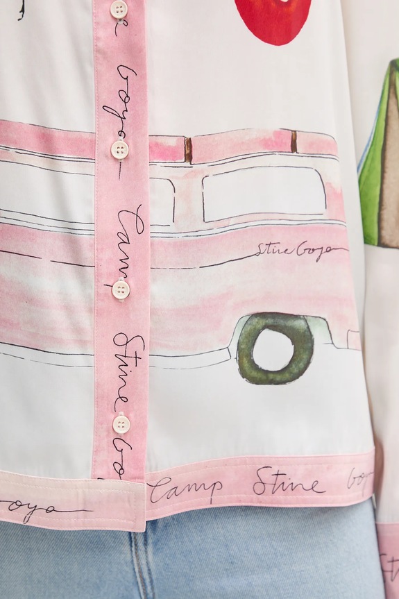 Stine Goya cămașă SG.AW25.T096.2263 bej