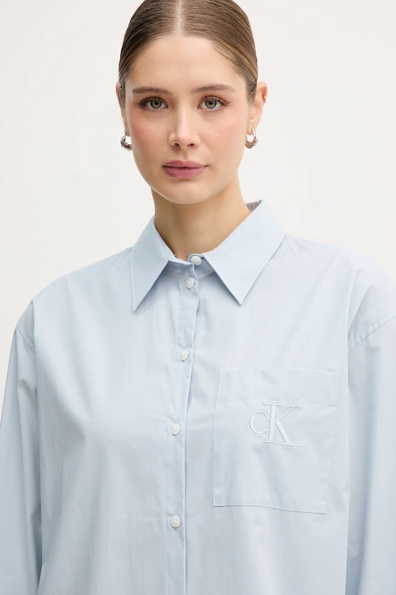 Calvin Klein Jeans koszula niebieski LV047C143G