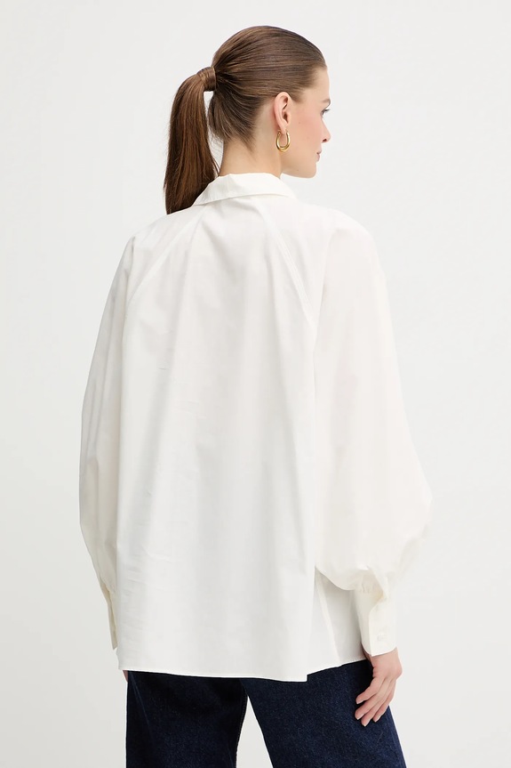 Abbigliamento Weekend Max Mara camicetta in cotone BURGOS 2525116013600 beige