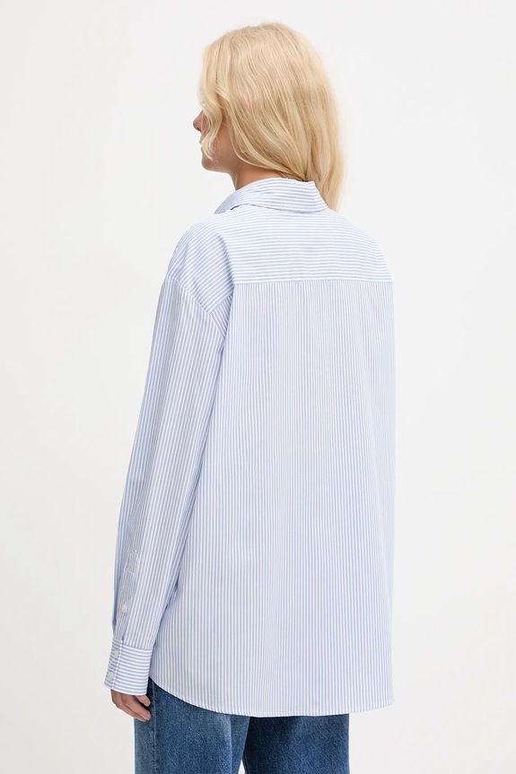 Îmbrăcăminte Guess cămașă din bumbac LAURIANE W5YH47.WHD10 albastru