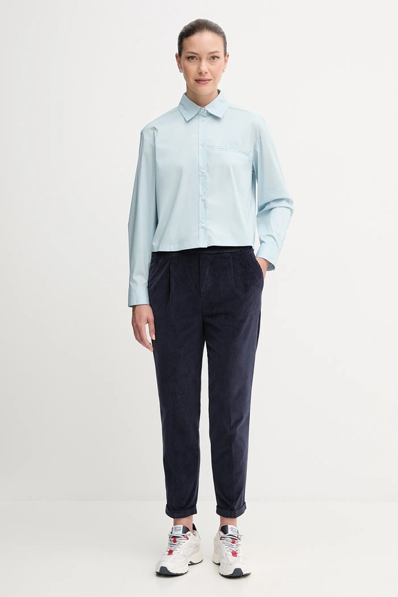 Košeľa United Colors of Benetton 54KXDQ0CC modrá AW25
