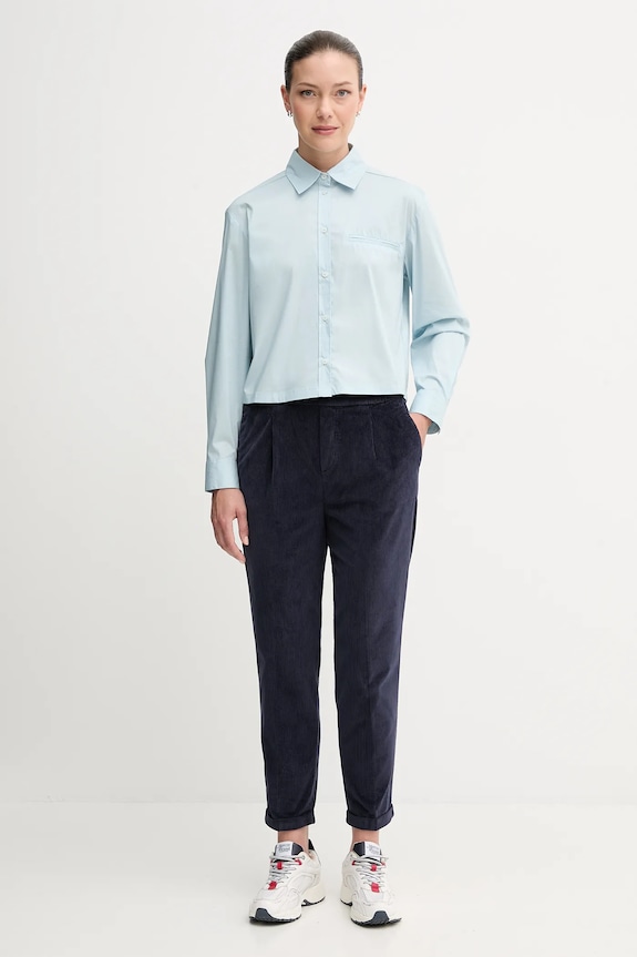 Košeľa United Colors of Benetton 54KXDQ0CC modrá AW25