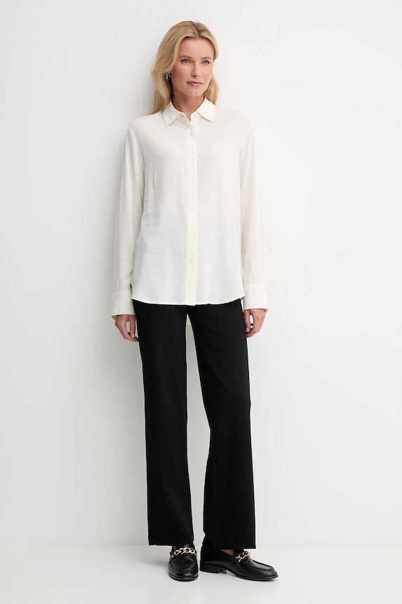 Πουκάμισο United Colors of Benetton 570QDQ0AL μπεζ AW25