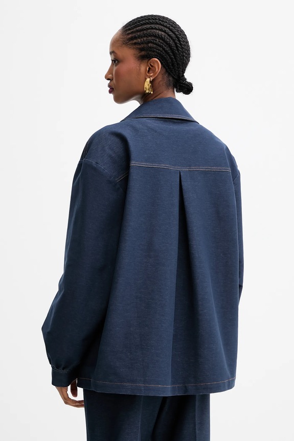 Odzież MM by Max Mara koszula ORLEANS 2526916017600 granatowy