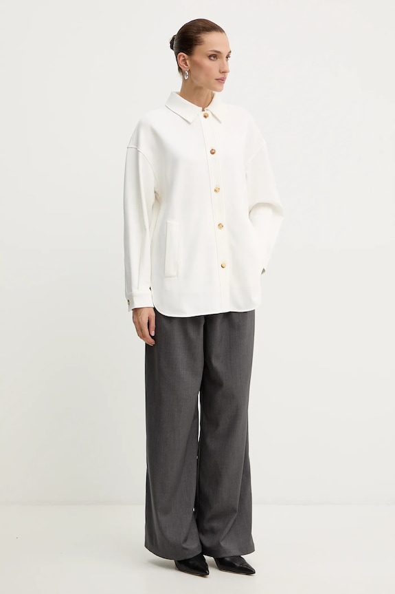 Košeľa MM by Max Mara COMM by Max Mara A 2526956018600 biela AW25