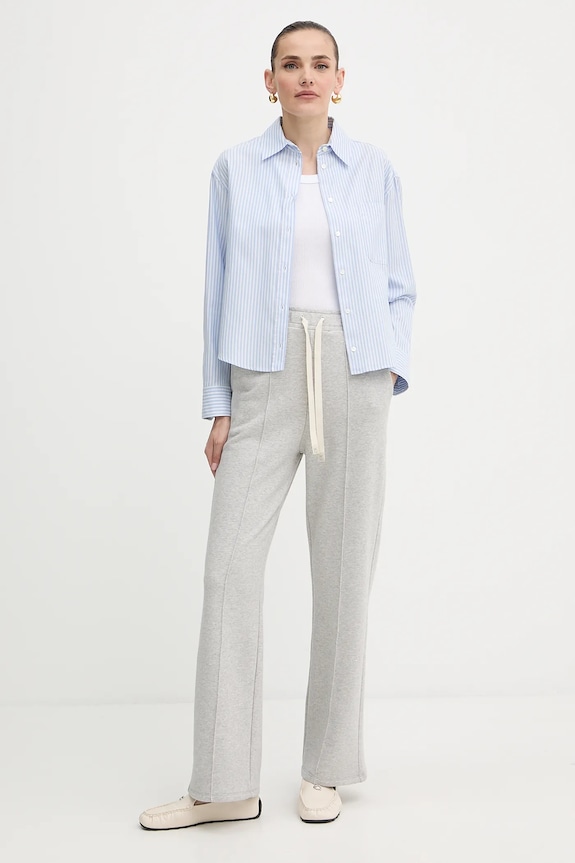 Bavlněná košile Weekend Max Mara NUORO 2525116111600 modrá AW25