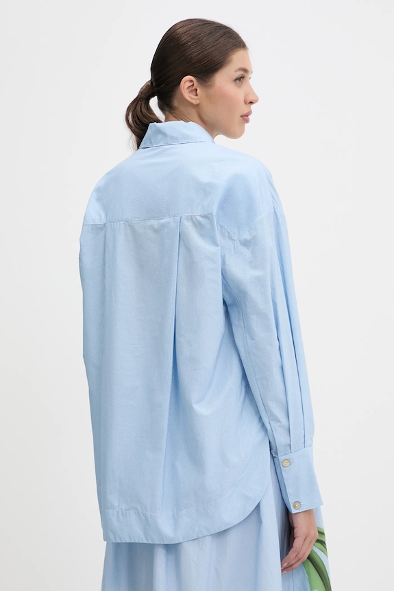 Abbigliamento Farm Rio camicia in cotone 332582 blu