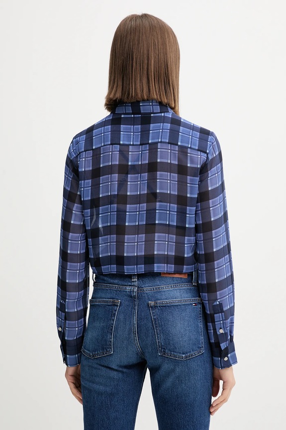 Ρούχα Πουκάμισο Tommy Jeans DW0DW21452 σκούρο μπλε
