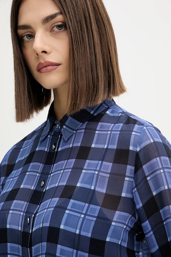 Πουκάμισο Tommy Jeans DW0DW21452 σκούρο μπλε
