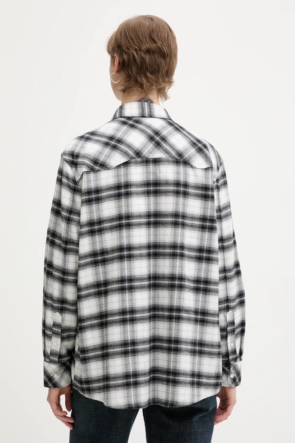 Oblečenie Bavlnená košeľa Tommy Jeans DW0DW21456 čierna