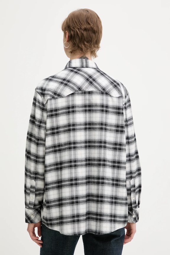 Oblečenie Bavlnená košeľa Tommy Jeans DW0DW21456 čierna