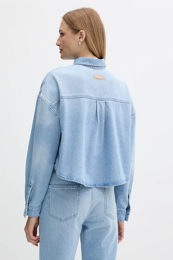 Oblačila Jeans srajca Armani Exchange XW001340.AF14494 modra