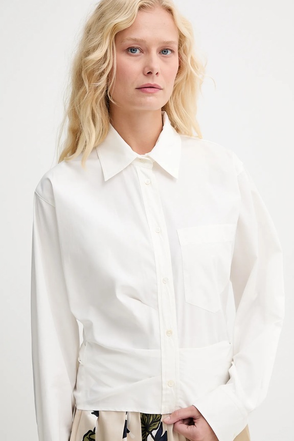 Weekend Max Mara cămașă din bumbac FRESCO bej 2525116072600
