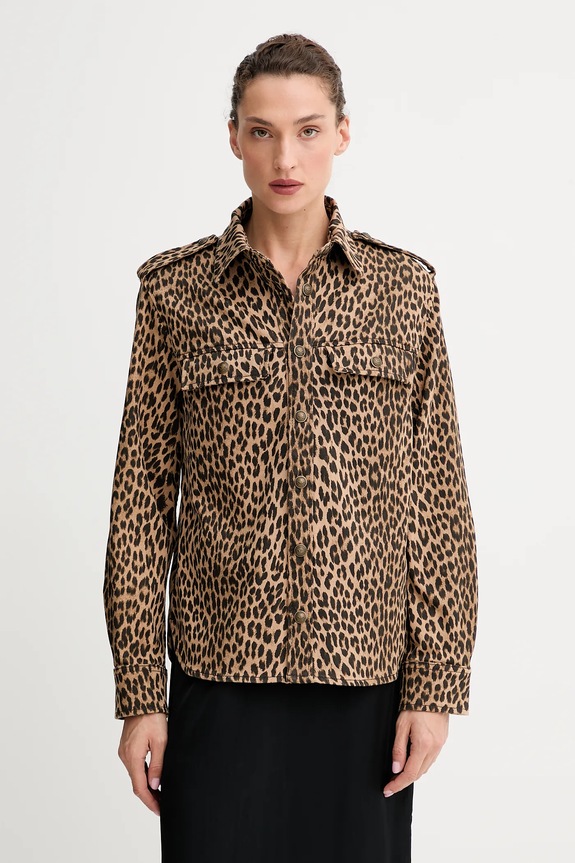 Τζιν μπουφάν ZADIG&VOLTAIRE χωρίς κουκούλα καφέ WWSH02260