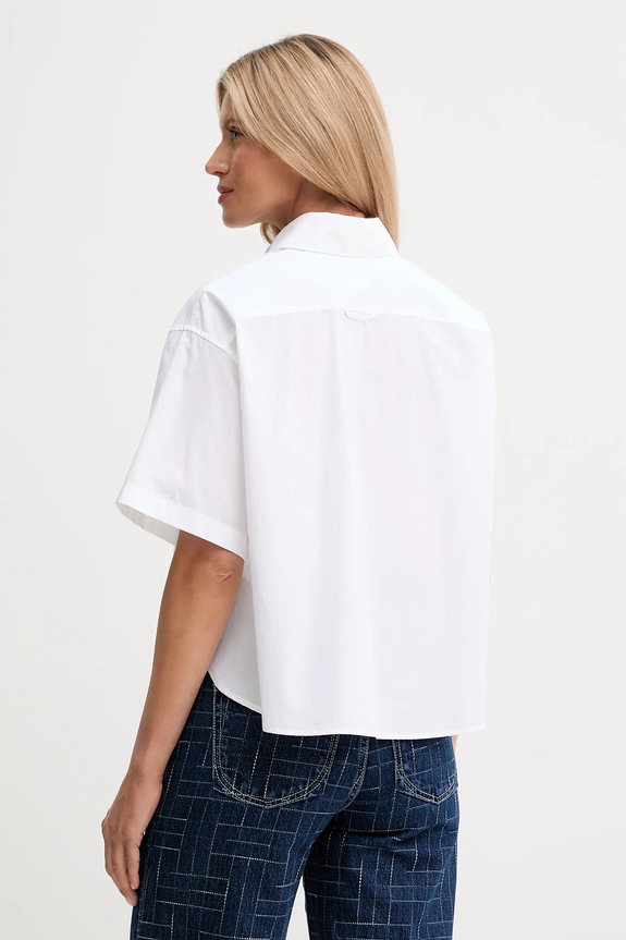Îmbrăcăminte Kenzo cămașă din bumbac FF62CH2469LH alb