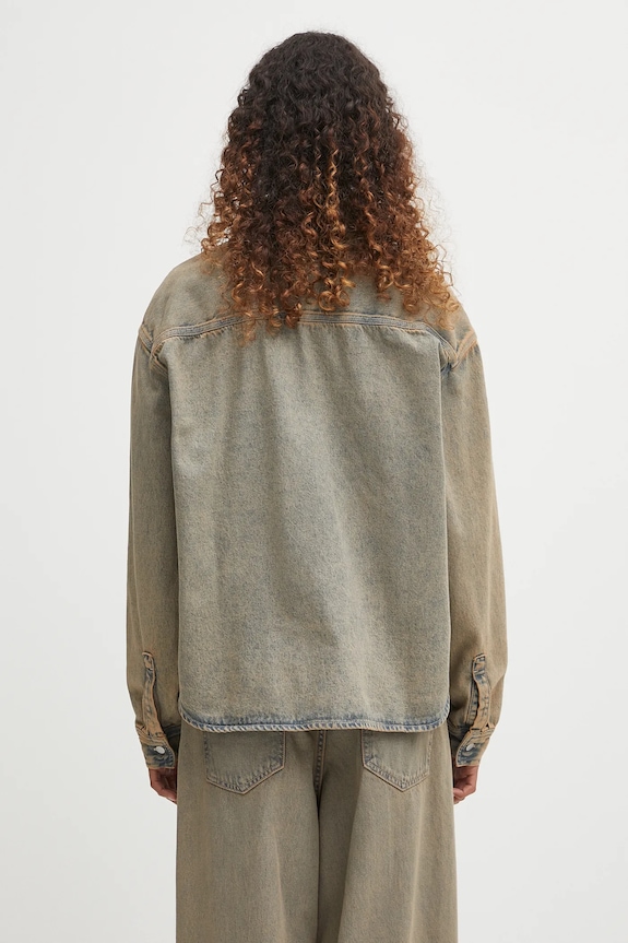 Clothing Carhartt WIP denim shirt W' Georgia I035823.3FUGD beige
