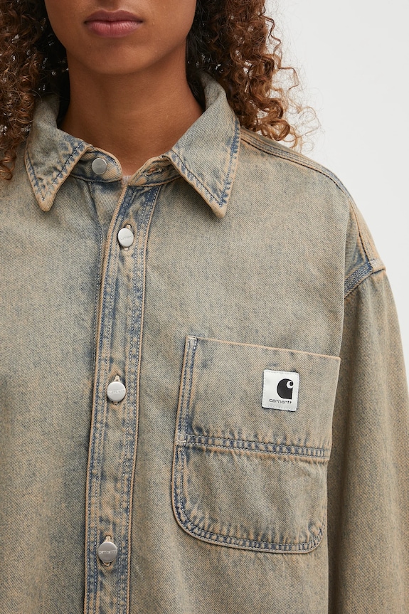 Carhartt WIP denim shirt W' Georgia beige I035823.3FUGD