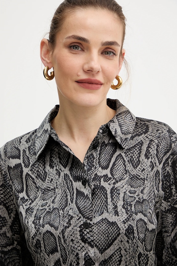 Košeľa Guess FERNANDA čierna W5BH83.WF1T2