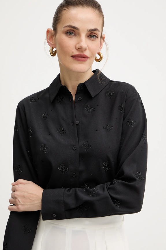 Guess cămașă negru W5BH80.W2982