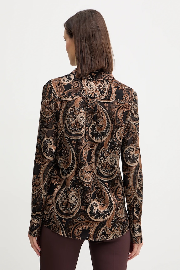 Odzież Guess koszula CLARISSE W5BH78.W2770 brązowy