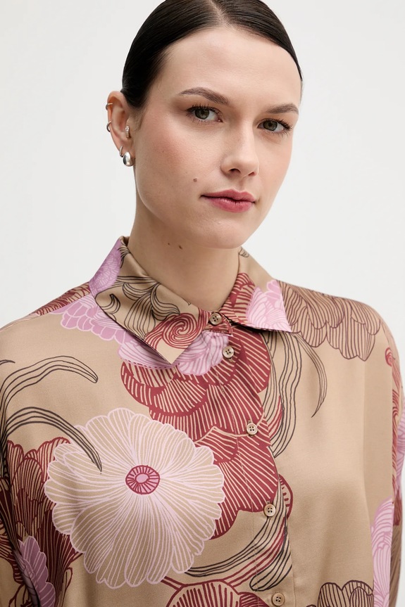 Sisley camicia beige 5IBNLQ07F