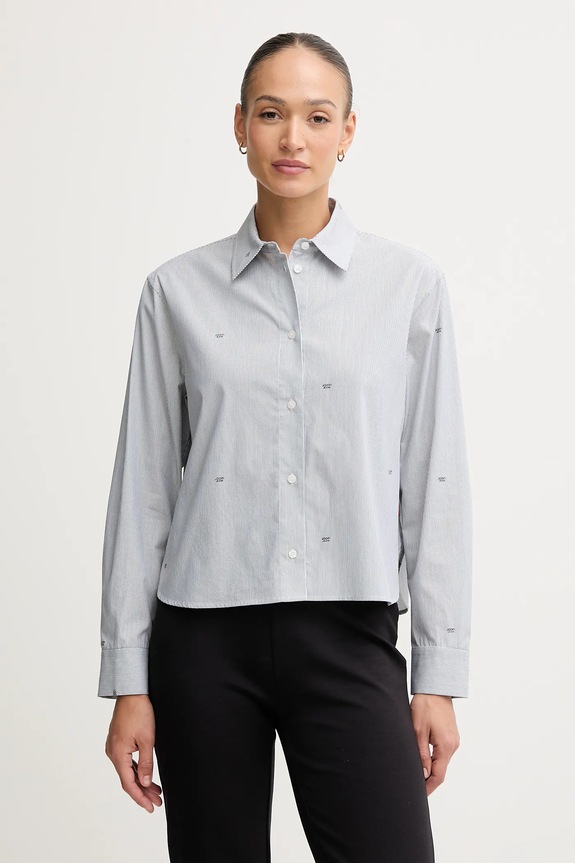 Joop! cămașă din bumbac cu modele gri 30048940