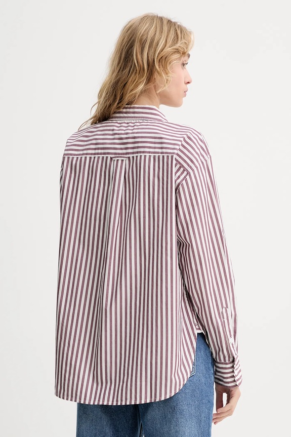 Ρούχα Βαμβακερό πουκάμισο Levi's 001HM.0010 καφέ