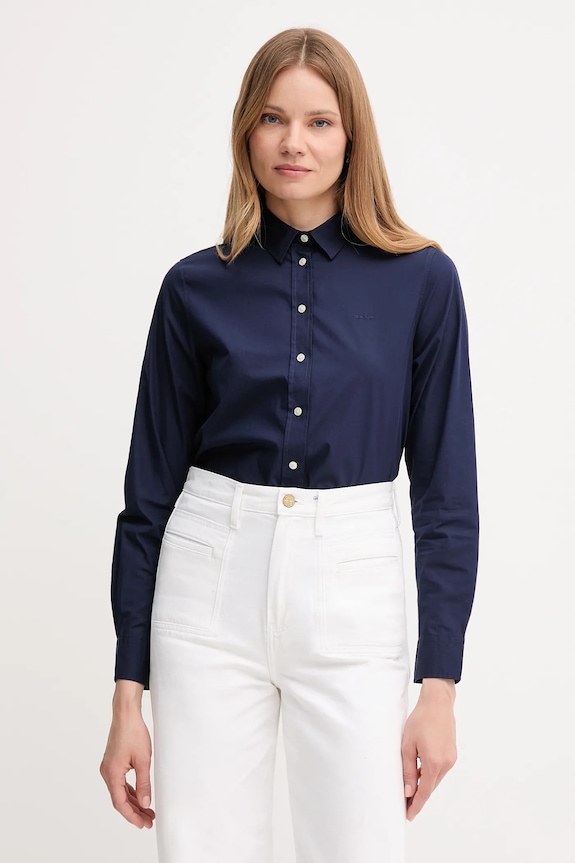 Gant koszula bawełniana bawełna granatowy 4300348