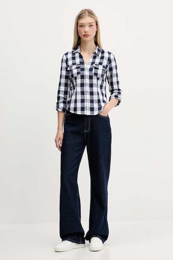 Hollister Co. pamut ing KI340.5425.205 kék AW25