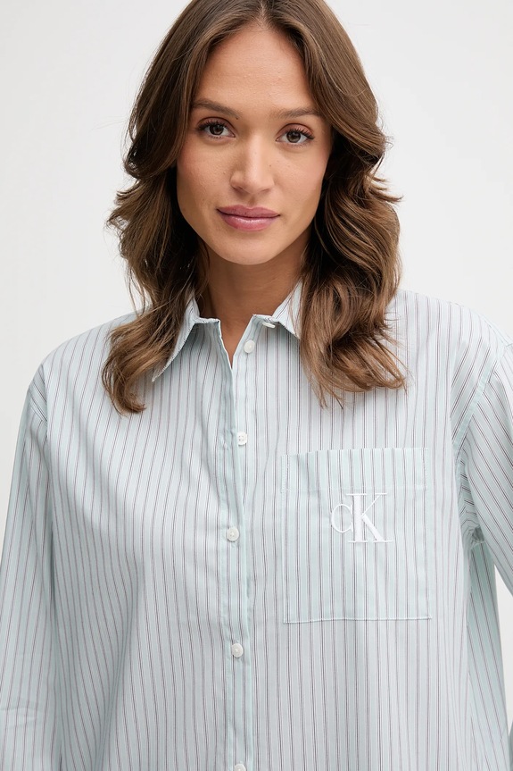 Calvin Klein Jeans camicia verde LV044D170G