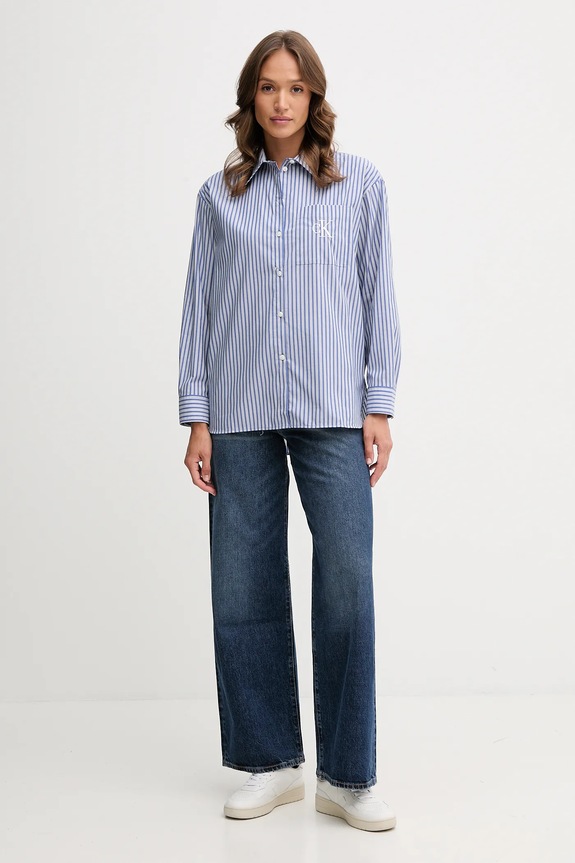 Πουκάμισο Calvin Klein Jeans LV044D170G μπλε AW25
