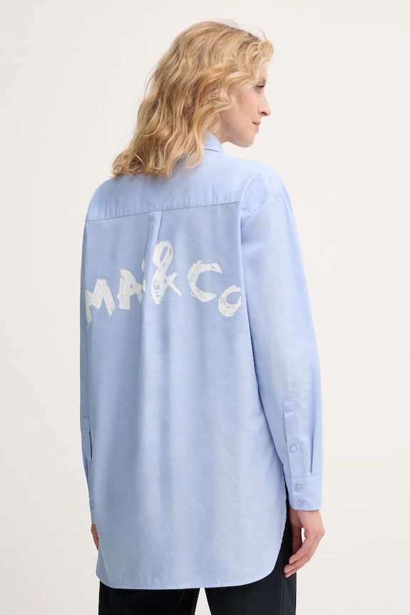 MAX&Co. koszula bawełniana nadruk niebieski 2526116121200