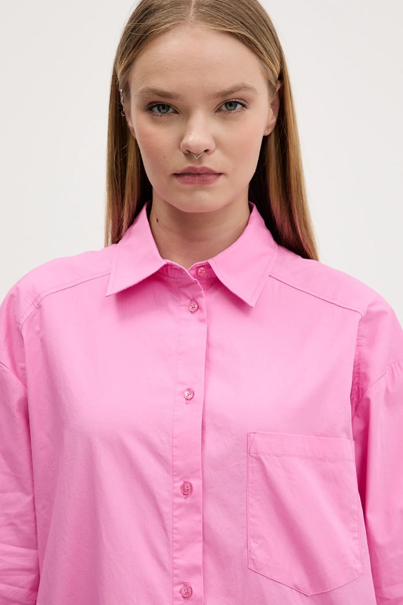 Bavlnená košeľa Desigual GIRLS ružová 25WWCW16