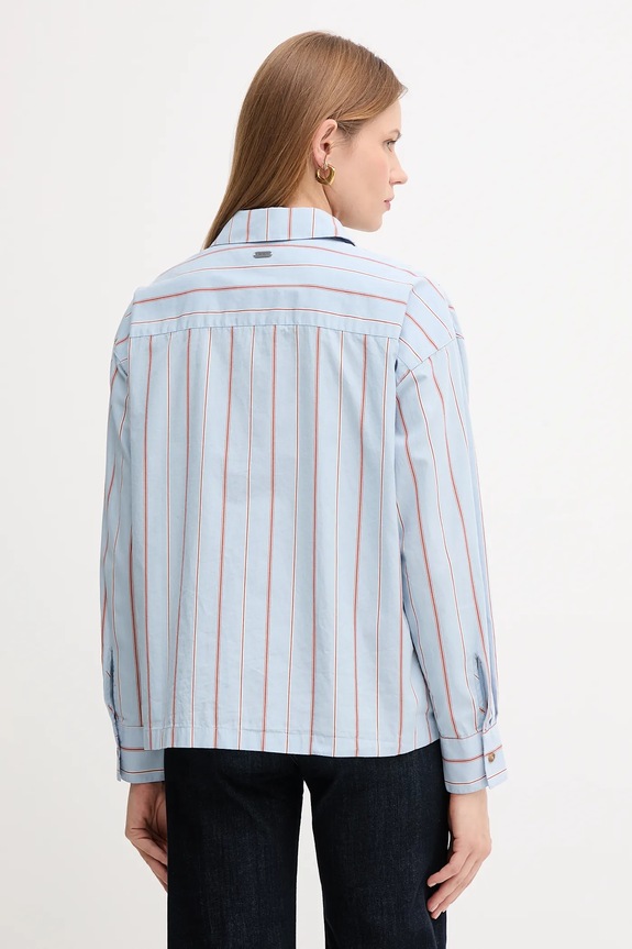 Odzież Barbour koszula bawełniana SAFFRON LSH1698 niebieski